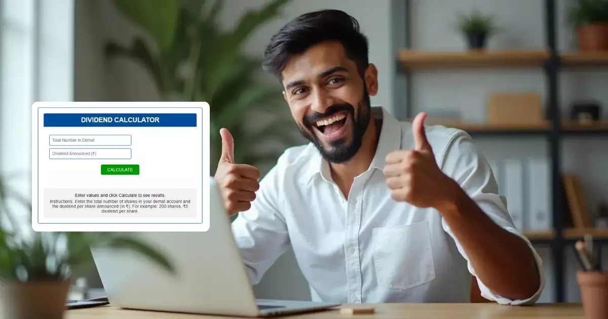 Quick and Easy Divident Calculator for Your Stock Dividend Income in ₹