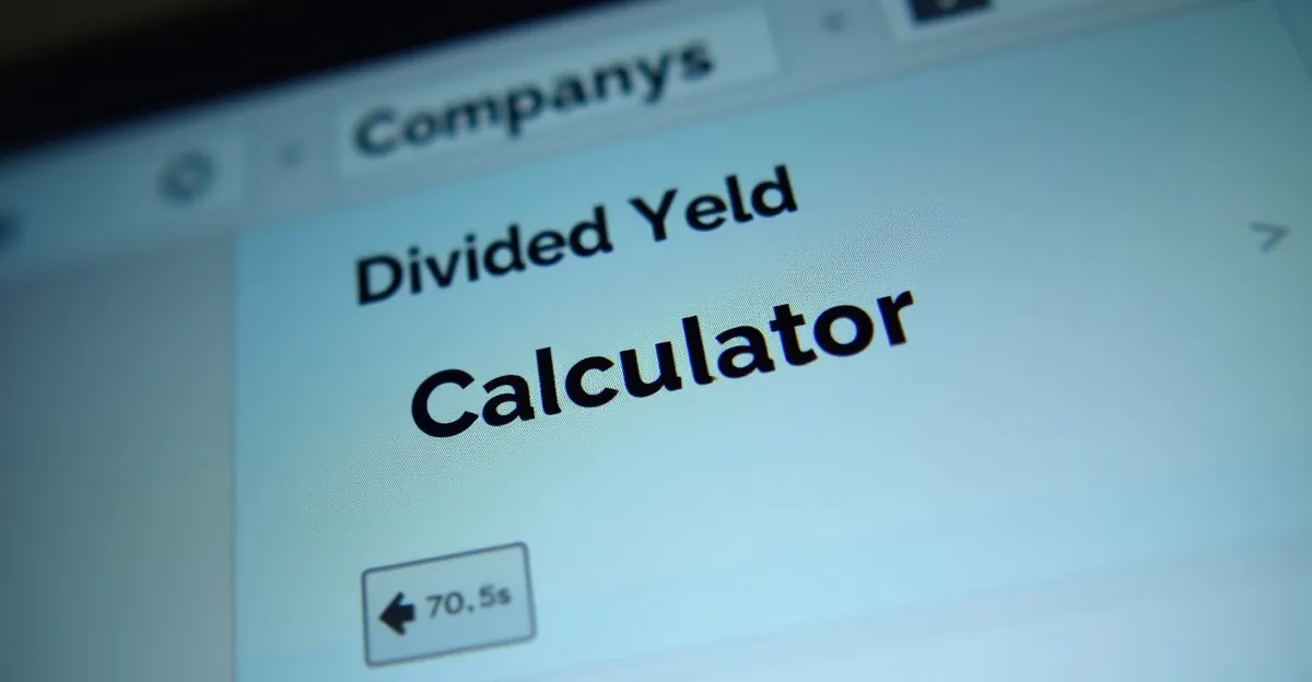 Dividend Yield Calculator for Indian Stocks (₹)