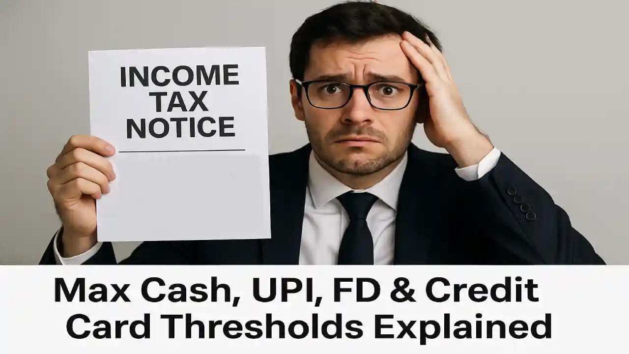 Avoid Income Tax Notice 2025: Key Limits You Must Know