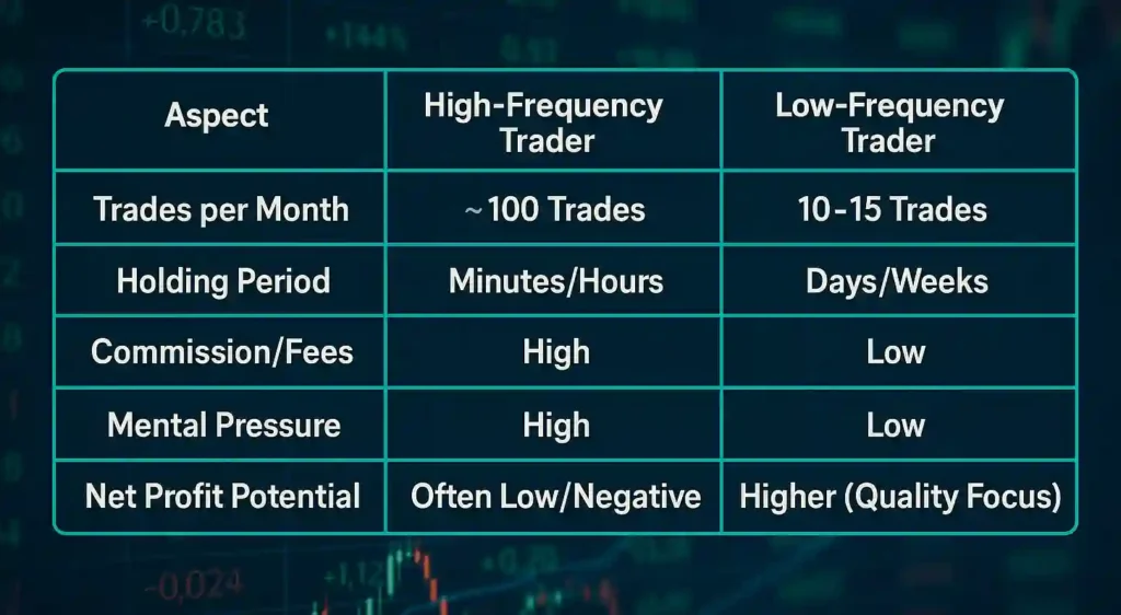 Less Rules, Fewer Trades, More Profit: Build High-Performing Trading Strategies 5 a hypothetical comparison of two traders
